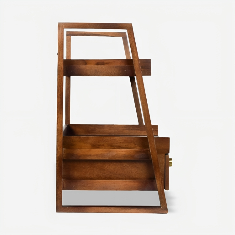 Wooden Versatile Kitchen Organizer Rack With Drawer