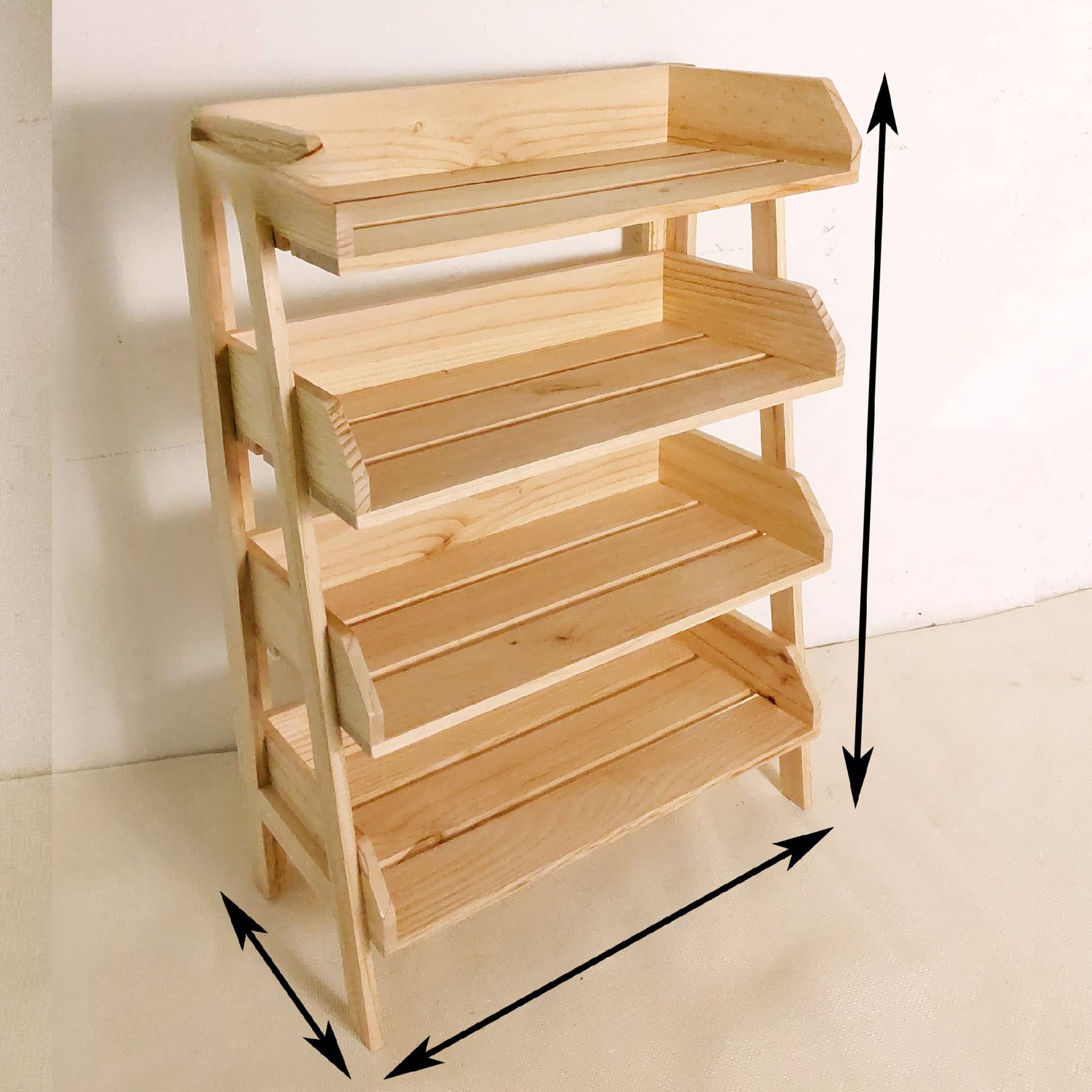 Four Layer Wooden Shoe Rack